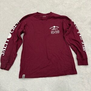 Salty Crew Men's Burgundy Long Sleeve Tee